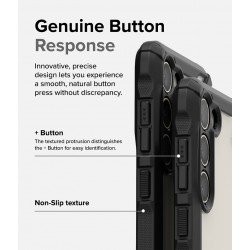 Θήκη Σιλικόνης Ringke Fusion X case armored cover with frame for Samsung Galaxy S23 (FX688E55)  Black