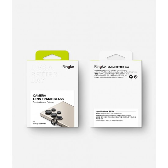 Γυαλί Προστασίας Κάμερας Ringke Camera Lens Frame Glass for Samsung Galaxy S24 Ultra (CLF1G001) Black Γυαλί Προστασίας Κάμερας Ringke Camera Lens Frame Glass for Samsung Galaxy S24 Ultra (CLF1G001) Black