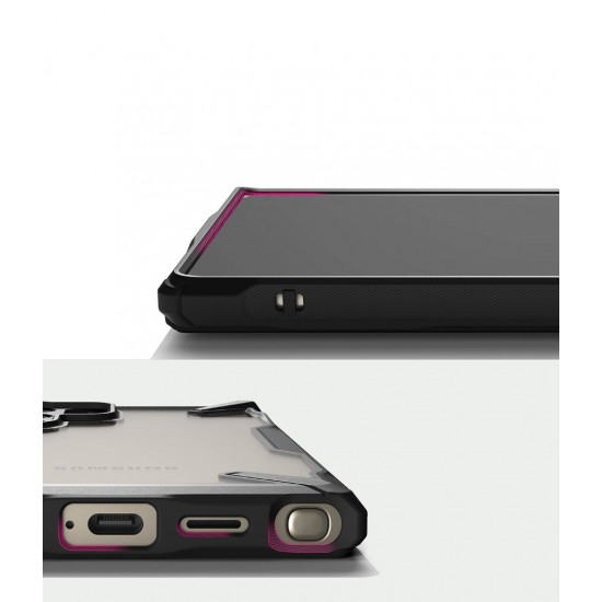Θήκη Σιλικόνης Ringke Fusion X Case Armored Cover With Frame for Samsung Galaxy S24 Ultra (FX797E55)  Black