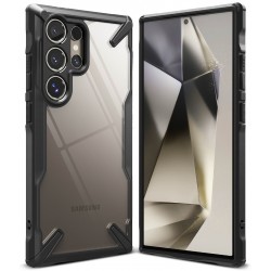 Θήκη Σιλικόνης Ringke Fusion X Case Armored Cover With Frame for Samsung Galaxy S24 Ultra (FX797E55)  Black