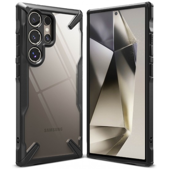 Θήκη Σιλικόνης Ringke Fusion X Case Armored Cover With Frame for Samsung Galaxy S24 Ultra (FX797E55)  Black