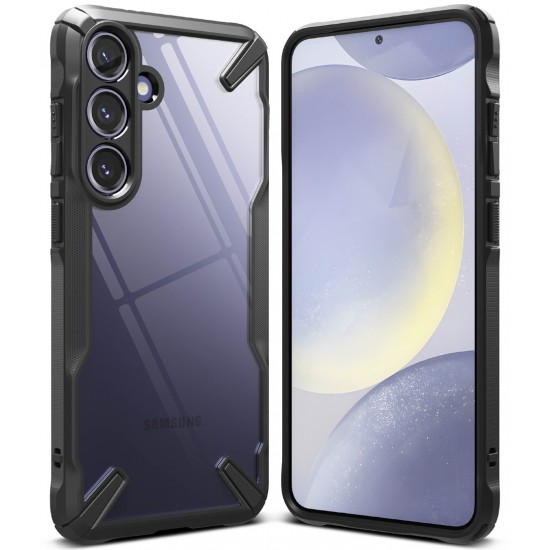 Θήκη Σιλικόνης Ringke Fusion X Case Armored Cover With Frame for Samsung Galaxy S24 (FX789E55)  Black