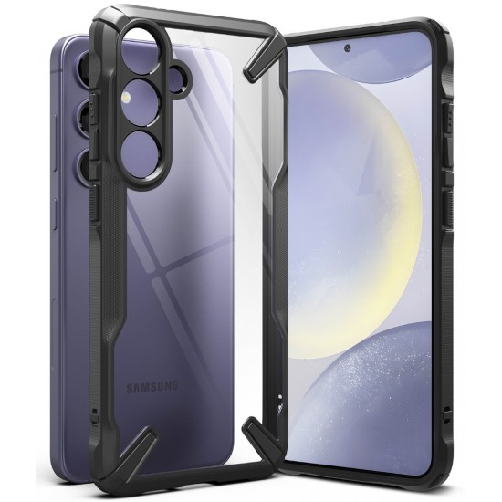 Θήκη Σιλικόνης Ringke Fusion X Case Armored Cover With Frame for Samsung Galaxy S24 (FX789E55)  Black