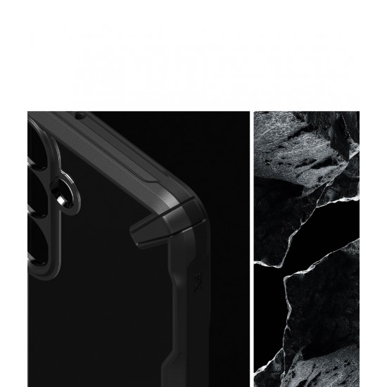 Θήκη Σιλικόνης Ringke Fusion X Case Armored Cover With Frame for Samsung Galaxy S24 (FX789E55)  Black