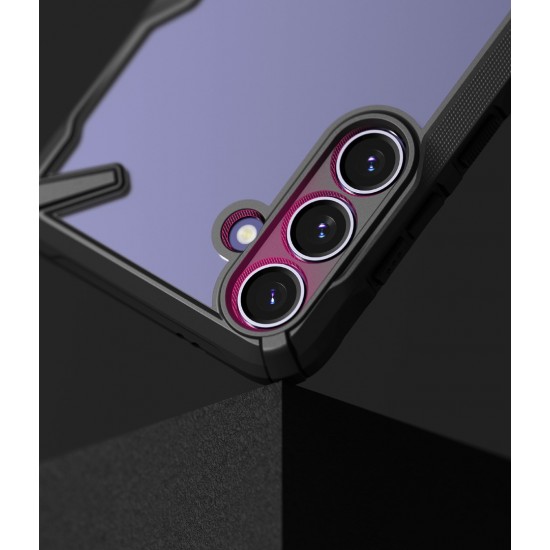 Θήκη Σιλικόνης Ringke Fusion X Case Armored Cover With Frame for Samsung Galaxy S24 (FX789E55)  Black