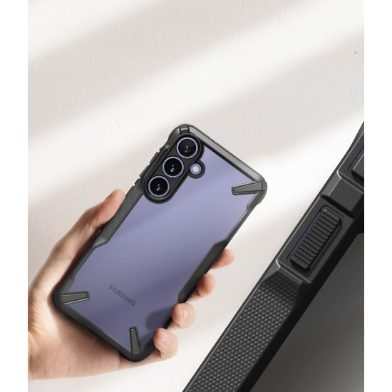 Θήκη Σιλικόνης Ringke Fusion X Case Armored Cover With Frame for Samsung Galaxy S24 (FX789E55)  Black