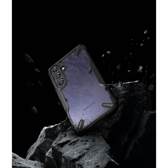 Θήκη Σιλικόνης Ringke Fusion X Case Armored Cover With Frame for Samsung Galaxy S24 (FX789E55)  Black