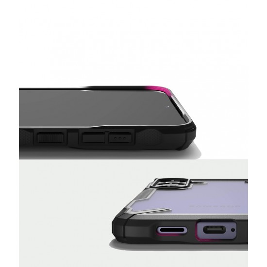 Θήκη Σιλικόνης Ringke Fusion X Case Armored Cover With Frame for Samsung Galaxy S24 (FX789E55)  Black
