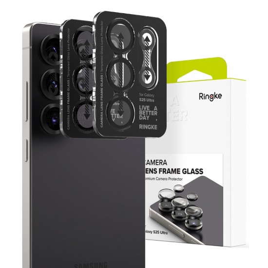 Γυαλί Προστασίας Κάμερας Ringke Camera Lens Frame Glass (2 Τεμάχια) for Samsung Galaxy S25 Ultra (CLF1G1007) Black Γυαλί Προστασίας Κάμερας Ringke Camera Lens Frame Glass (2 Τεμάχια) for Samsung Galaxy S25 Ultra (CLF1G1007) Black