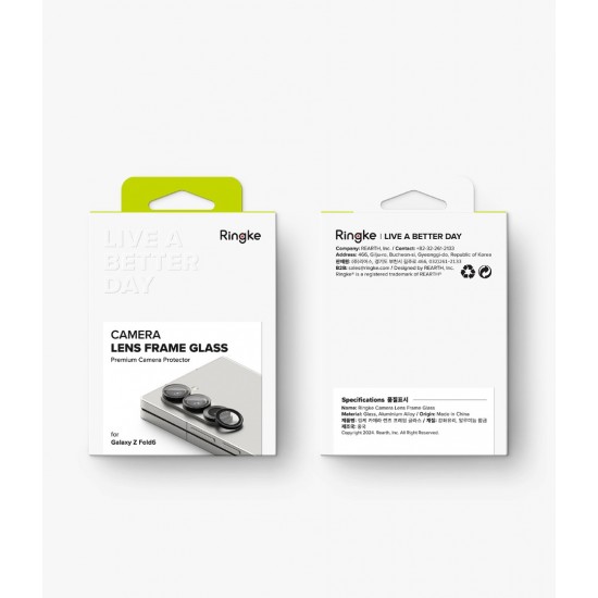 Γυαλί Προστασίας Κάμερας Ringke Camera Lens Frame Glass for Samsung Galaxy Z fold 6 (CLF1G885) Black Γυαλί Προστασίας Κάμερας Ringke Camera Lens Frame Glass for Samsung Galaxy Z fold 6 (CLF1G885) Black