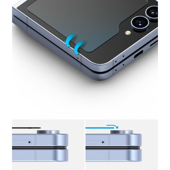 Γυαλί Προστασίας Ringke Screen Protector Cover Display Glass for Samsung Galaxy Z Flip 6 / Z Flip7 FE (2 τεμάχια) (G4as883)