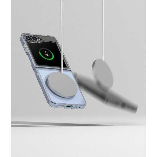 Θήκη Σιλικόνης Ringke Fusion Magnetic polycarbonate case with TPU frame for Samsung Galaxy Z Flip 6  / Z Flip 7 FE Clear (FMG856E52)