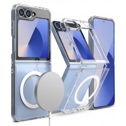 Θήκη Σιλικόνης Ringke Fusion Magnetic polycarbonate case with TPU frame for Samsung Galaxy Z Flip 6  / Z Flip 7 FE Clear (FMG856E52)