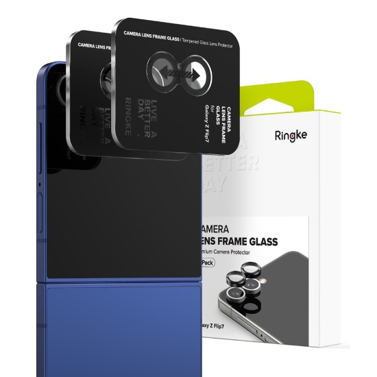 Γυαλί Προστασίας Κάμερας Ringke Camera Lens Frame Glass (2 Τεμάχια) for Samsung Galaxy Z Flip 7 (CLF1G1119) Black Γυαλί Προστασίας Κάμερας Ringke Camera Lens Frame Glass (2 Τεμάχια) for Samsung Galaxy Z Flip 7 (CLF1G1119) Black