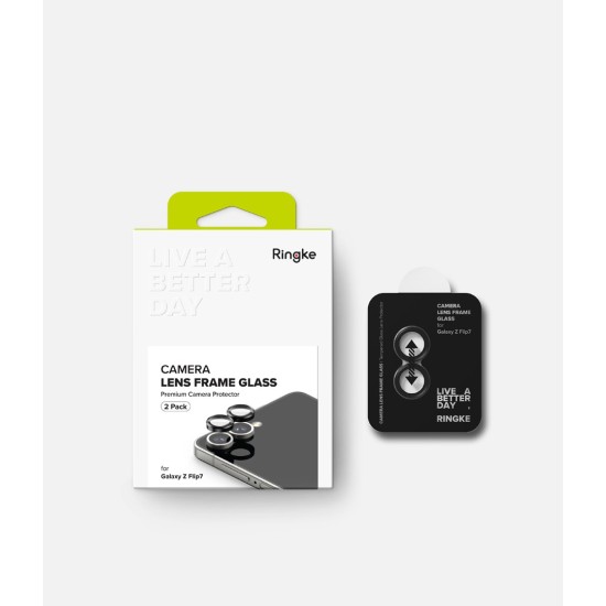 Γυαλί Προστασίας Κάμερας Ringke Camera Lens Frame Glass (2 Τεμάχια) for Samsung Galaxy Z Flip 7 (CLF1G1119) Black Γυαλί Προστασίας Κάμερας Ringke Camera Lens Frame Glass (2 Τεμάχια) for Samsung Galaxy Z Flip 7 (CLF1G1119) Black