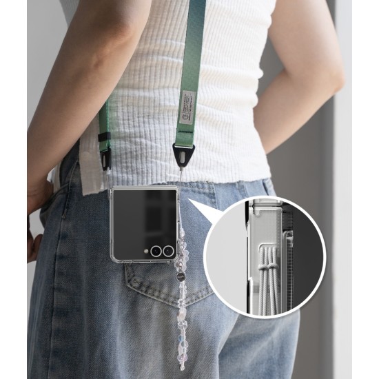 Θήκη Σιλικόνης Ringke Fusion Magnetic polycarbonate case with TPU frame for Samsung Galaxy Z Flip 7 Clear (FMG1079E52)