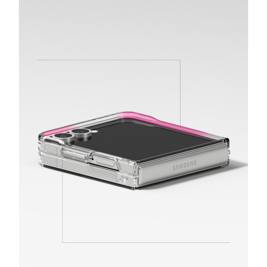 Θήκη Σιλικόνης Ringke Fusion Magnetic polycarbonate case with TPU frame for Samsung Galaxy Z Flip 7 Clear (FMG1079E52)