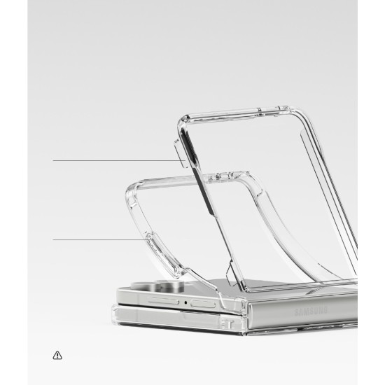 Θήκη Σιλικόνης Ringke Fusion Magnetic polycarbonate case with TPU frame for Samsung Galaxy Z Flip 7 Clear (FMG1079E52)