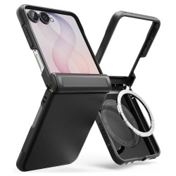 Θήκη Σιλικόνης Ringke Onyx Flap Magnetic MagSafe For Samsung Galaxy Galaxy Z Flip 8 Black (OFM1310R55)
