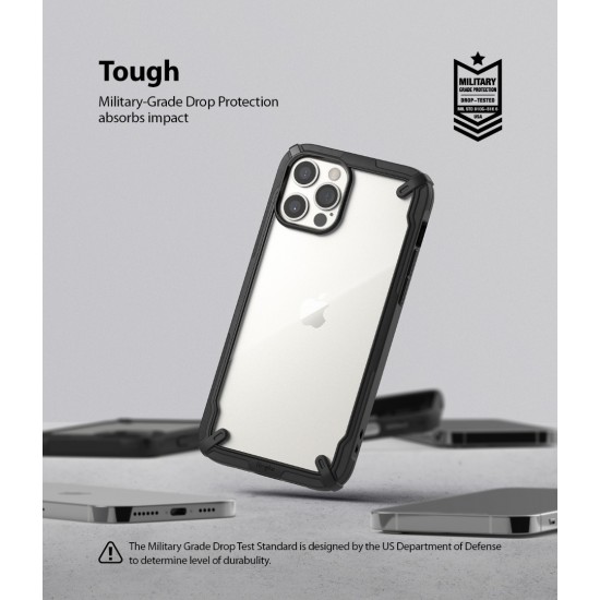 Θήκη Σιλικόνης Ringke Fusion X durable PC Case with TPU Bumper for iPhone 12 Pro Max black (FUAP0025) Θήκη Σιλικόνης Ringke Fusion X durable PC Case with TPU Bumper for iPhone 12 Pro Max black (FUAP0025)