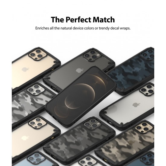 Θήκη Σιλικόνης Ringke Fusion X durable PC Case with TPU Bumper for iPhone 12 Pro Max black (FUAP0025) Θήκη Σιλικόνης Ringke Fusion X durable PC Case with TPU Bumper for iPhone 12 Pro Max black (FUAP0025)
