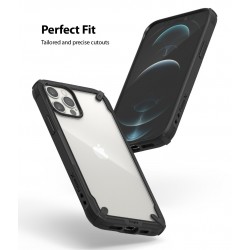 Θήκη Σιλικόνης Ringke Fusion X case armored cover with frame for iPhone 12 Pro / iPhone 12 black (FUAP0024) Θήκη Σιλικόνης Ringke Fusion X case armored cover with frame for iPhone 12 Pro / iPhone 12 black (FUAP0024)