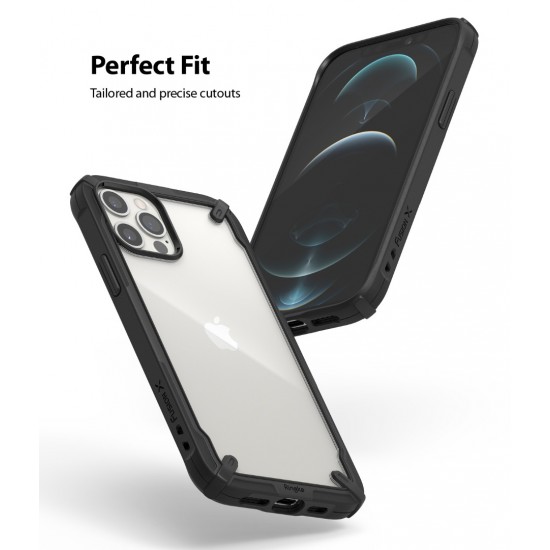 Θήκη Σιλικόνης Ringke Fusion X case armored cover with frame for iPhone 12 Pro / iPhone 12 black (FUAP0024) Θήκη Σιλικόνης Ringke Fusion X case armored cover with frame for iPhone 12 Pro / iPhone 12 black (FUAP0024)