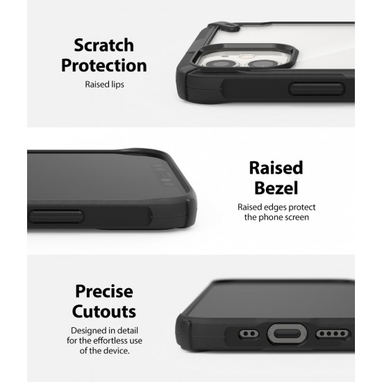 Θήκη Σιλικόνης Ringke Fusion X durable PC Case with TPU Bumper for iPhone 12 Mini black (FUAP0023) Θήκη Σιλικόνης Ringke Fusion X durable PC Case with TPU Bumper for iPhone 12 Mini black (FUAP0023)