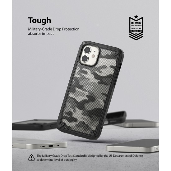 Θήκη Σιλικόνης Ringke Fusion X durable PC Case with TPU Bumper for iPhone 12 Mini black (FUAP0023) Θήκη Σιλικόνης Ringke Fusion X durable PC Case with TPU Bumper for iPhone 12 Mini black (FUAP0023)