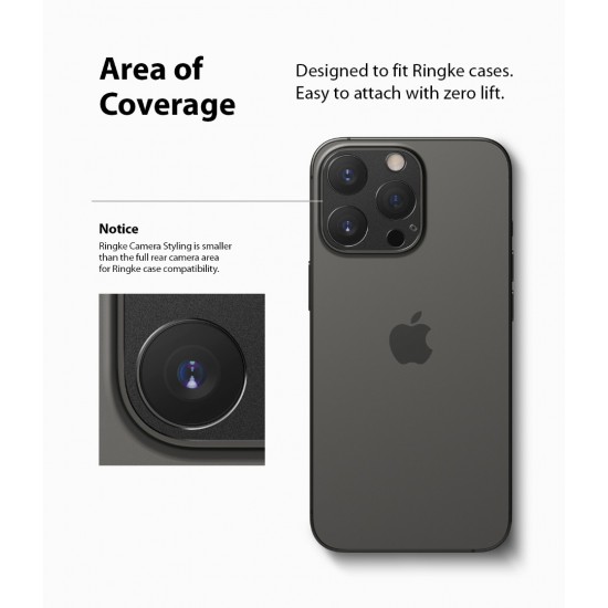 Προστασία Κάμερας Αλουμινίου Ringke Camera Styling for iPhone 13 Pro Max / iPhone 13 Pro (CM47966RS) Προστασία Κάμερας Αλουμινίου Ringke Camera Styling for iPhone 13 Pro Max / iPhone 13 Pro (CM47966RS)