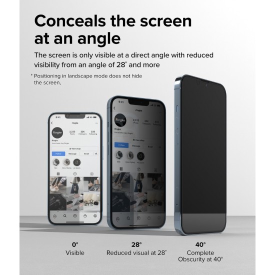 Γυαλί Προστασίας Ringke Privacy Tempered Glass Screen Protector Full Coveraged For iPhone 14 / 13 / 13 Pro / 16e jig Package (G4as082) Γυαλί Προστασίας Ringke Privacy Tempered Glass Screen Protector Full Coveraged For iPhone 14 / 13 / 13 Pro / 16e jig Package (G4as082)