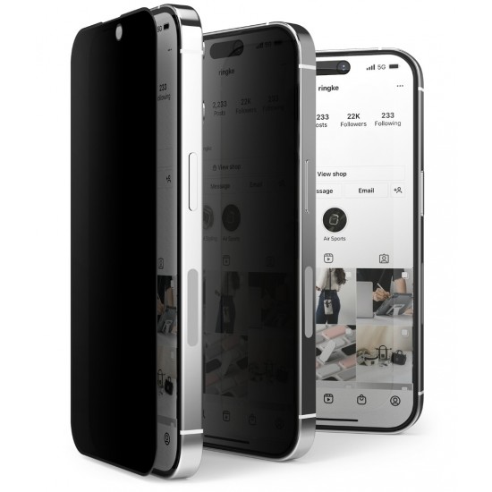 Γυαλί Προστασίας Ringke Privacy Tempered Glass Screen Protector Full Coveraged For iPhone 14 Pro Max jig Package (G4as089) Γυαλί Προστασίας Ringke Privacy Tempered Glass Screen Protector Full Coveraged For iPhone 14 Pro Max jig Package (G4as089)