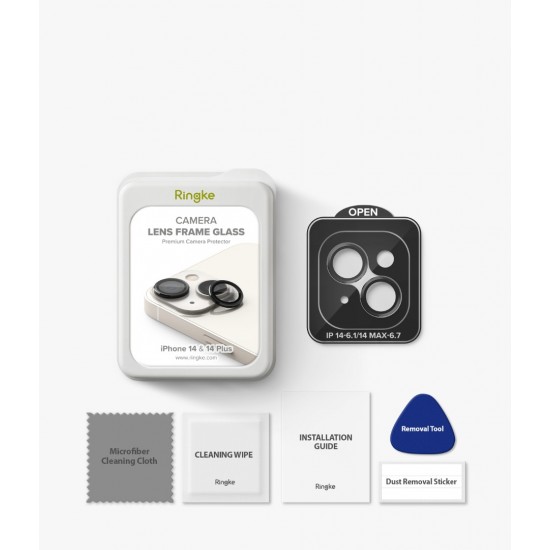 Γυαλί Προστασίας Κάμερας Ringke Camera Lens Frame Glass for iPhone 14 / 14 Plus (CM64219RS) Black Γυαλί Προστασίας Κάμερας Ringke Camera Lens Frame Glass for iPhone 14 / 14 Plus (CM64219RS) Black