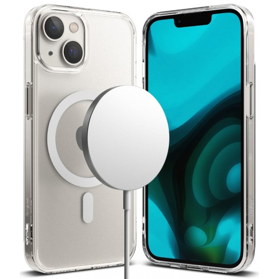 Θήκη Σιλικόνης Ringke Fusion Magnetic hard case with TPU frame for iPhone 14 Plus Mate Clear (FMGM637E52) (MagSafe compatible)