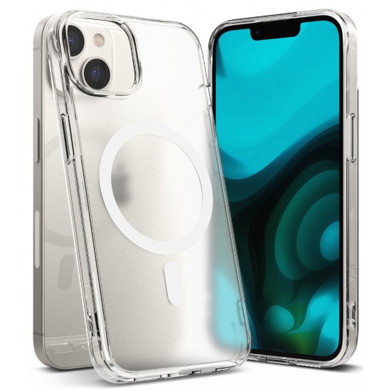Θήκη Σιλικόνης Ringke Fusion Magnetic hard case with TPU frame for iPhone 14 Plus Mate Clear (FMGM637E52) (MagSafe compatible)