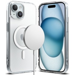 Θήκη Σιλικόνης Ringke Fusion Magnetic hard case with TPU frame for iPhone 15 Mate Clear (FMGM727E52) (MagSafe compatible)