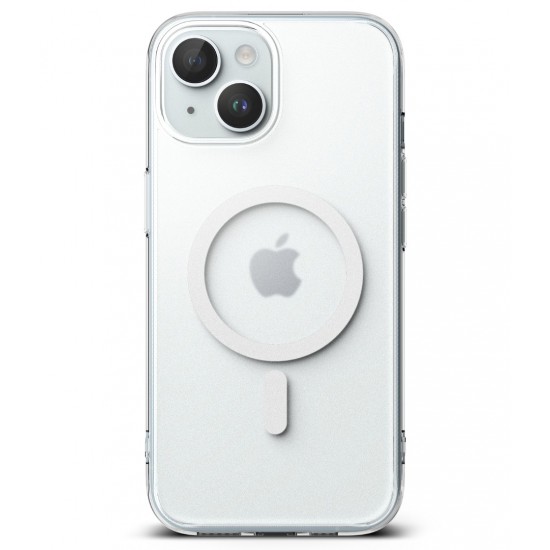 Θήκη Σιλικόνης Ringke Fusion Magnetic hard case with TPU frame for iPhone 15 Mate Clear (FMGM727E52) (MagSafe compatible)