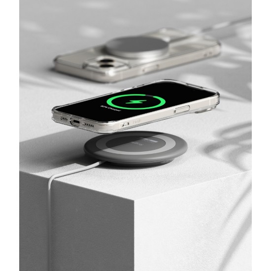 Θήκη Σιλικόνης Ringke Fusion Magnetic hard case with TPU frame for iPhone 15 Mate Clear (FMGM727E52) (MagSafe compatible)