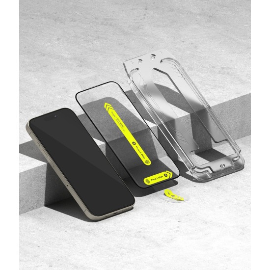 Γυαλί Προστασίας Ringke Easy Slide Tempered Glass Screen Protector for iPhone 15 Pro Max (2 Τεμάχια) (G4as827)