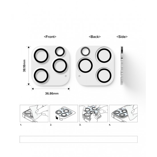 Γυαλί Προστασίας Κάμερας Ringke Camera Tempered Glass for iPhone 15 Pro Max 2 τεμάχια (C1G038)