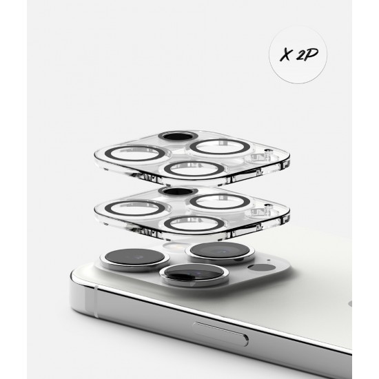 Γυαλί Προστασίας Κάμερας Ringke Camera Tempered Glass for iPhone 15 Pro Max 2 τεμάχια (C1G038)