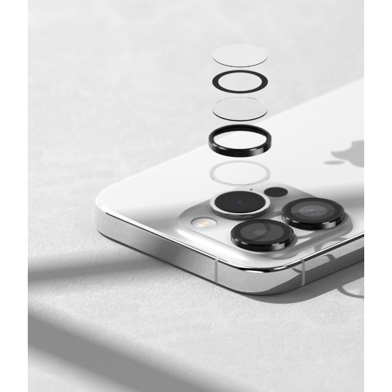 Γυαλί Προστασίας Κάμερας Ringke Camera Lens Frame Glass for iPhone iPhone 15 Pro Max (CM09837RS) Black