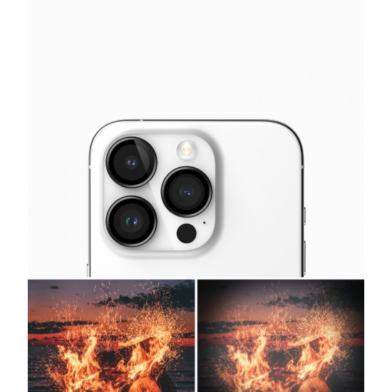 Γυαλί Προστασίας Κάμερας Ringke Camera Lens Frame Glass for iPhone iPhone 15 Pro Max (CM09837RS) Black