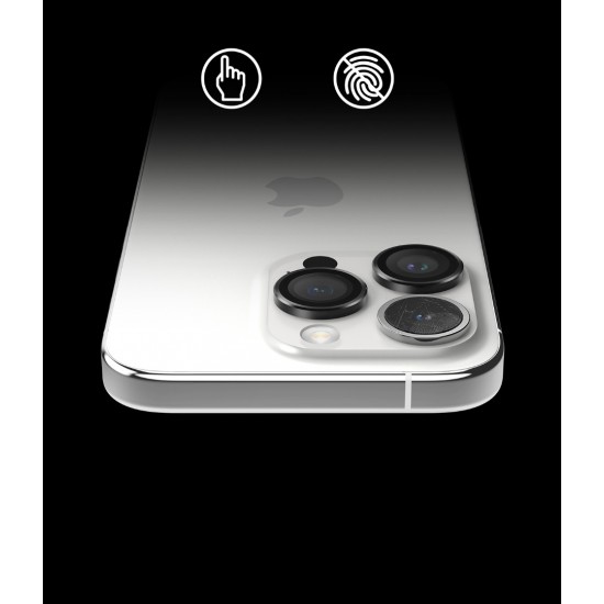Γυαλί Προστασίας Κάμερας Ringke Camera Lens Frame Glass for iPhone iPhone 15 Pro Max (CM09837RS) Black