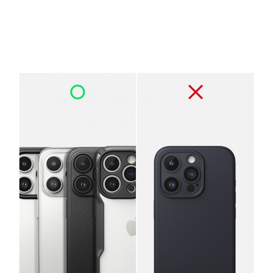 Γυαλί Προστασίας Κάμερας Ringke Camera Lens Frame Glass for iPhone iPhone 15 Pro Max (CM09837RS) Black