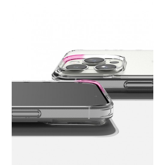 Θήκη Σιλικόνης Ringke Fusion TPU case with frame for iPhone 15 Pro Μax Matte Clear (FM742E52)