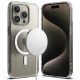Θήκη Σιλικόνης Ringke Fusion Magnetic hard case with TPU frame for iPhone 15 Pro Max Mate Clear (FMGM742E52) (MagSafe compatible)