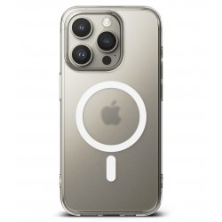 Θήκη Σιλικόνης Ringke Fusion Magnetic hard case with TPU frame for iPhone 15 Pro Max Mate Clear (FMGM742E52) (MagSafe compatible)