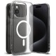 Θήκη Σιλικόνης Ringke Fusion Magnetic hard case with TPU frame for iPhone 15 Pro Max Mate Clear (FMGM742E52) (MagSafe compatible)