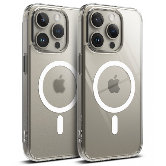 Θήκη Σιλικόνης Ringke Fusion Magnetic hard case with TPU frame for iPhone 15 Pro Max Mate Clear (FMGM742E52) (MagSafe compatible) Θήκη Σιλικόνης Ringke Fusion Magnetic hard case with TPU frame for iPhone 15 Pro Max Mate Clear (FMGM742E52) (MagSafe compatible)